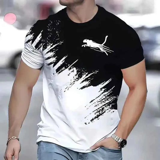 Men's 3D Animal T-Shirt for Men - Short Sleeve Fashion Tee