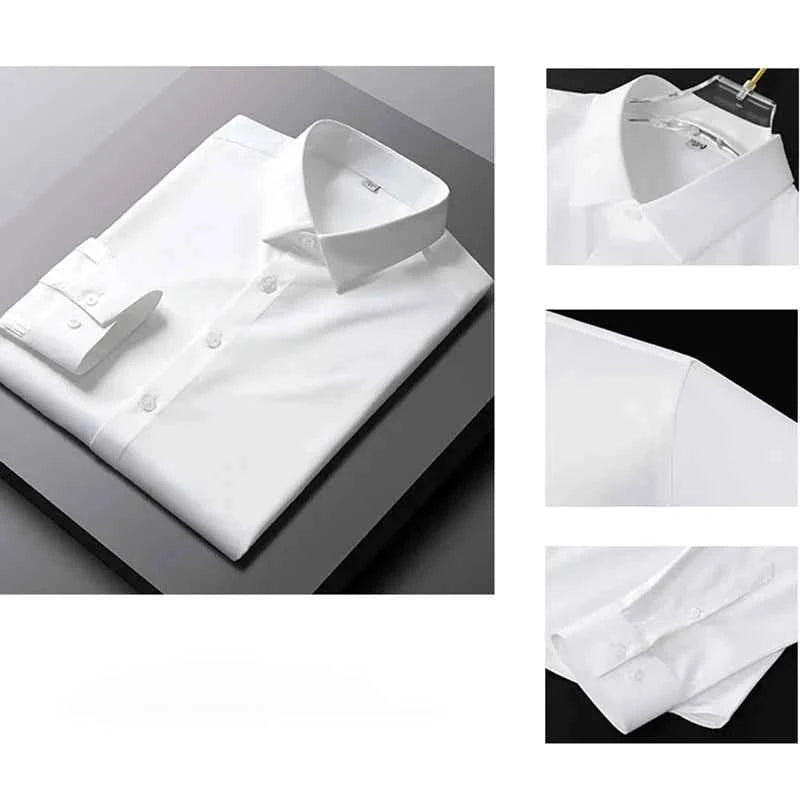 Men's Business Shirt - Long Sleeve Professional Attire