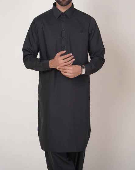 Modern Black Shalwar Qamiz