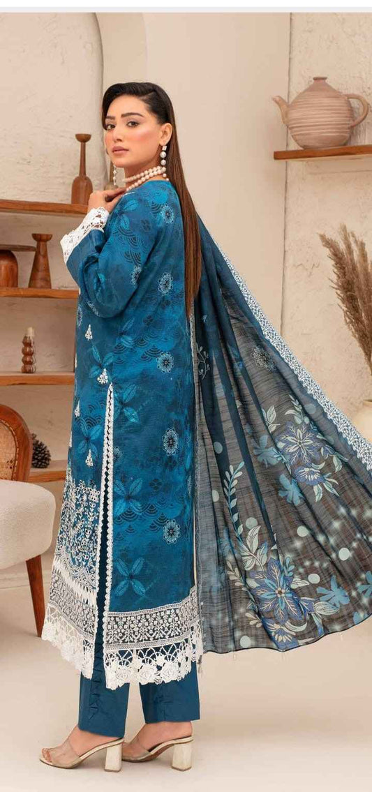 Royal Blue Shalwar Qamiz Set