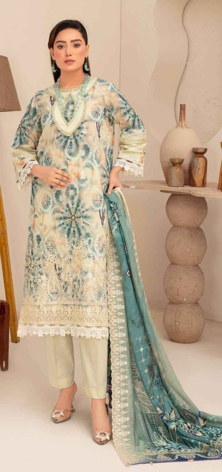 Chic Mint Green Shalwar Qamiz Set